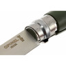 Нож Opinel №8 Trekking, нержавеющая сталь, кожаный темляк, хаки 001703